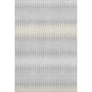 Piper Looms Mayfield Stripes AMF867 Silver Machine Washable Area Rug main image