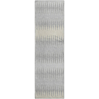 Piper Looms Mayfield Stripes AMF867 Silver Machine Washable Area Rug Runner Main Image