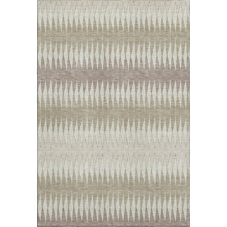 Piper Looms Mayfield Stripes AMF867 Taupe Machine Washable Area Rug main image