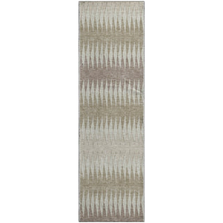 Piper Looms Mayfield Stripes AMF867 Taupe Machine Washable Area Rug Runner Main Image