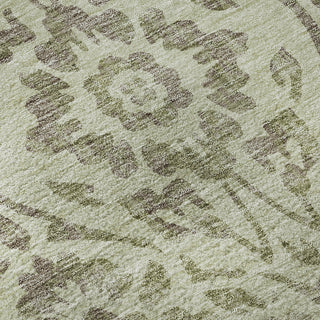 Piper Looms Mayfield Floral AMF868 Aloe Machine Washable Area Rug Swatch Image