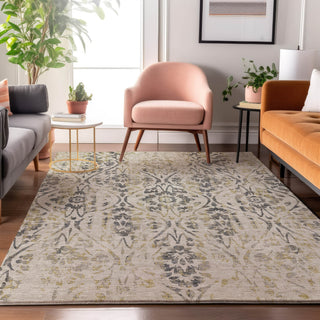 Piper Looms Mayfield Floral AMF868 Beige Machine Washable Area Rug Lifestyle Image Feature