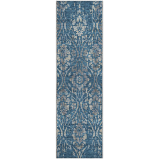 Piper Looms Mayfield Floral AMF868 Blue Machine Washable Area Rug Runner Main Image