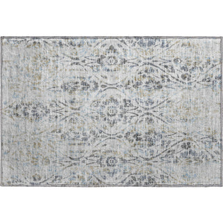 Piper Looms Mayfield Floral AMF868 Gray Machine Washable Area Rug Scatter Main Image