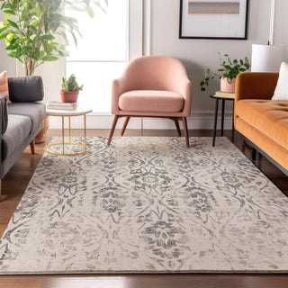 Piper Looms Mayfield Floral AMF868 Ivory Machine Washable Area Rug Lifestyle Image Feature