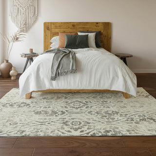Piper Looms Mayfield Floral AMF868 Ivory Machine Washable Area Rug Lifestyle Image Feature