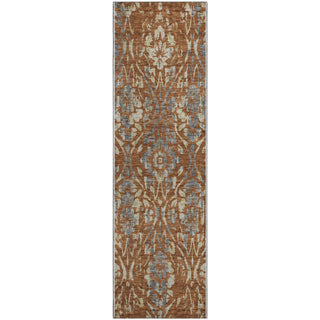 Piper Looms Mayfield Floral AMF868 Paprika Machine Washable Area Rug Runner Main Image