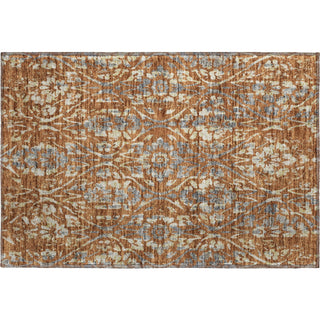 Piper Looms Mayfield Floral AMF868 Paprika Machine Washable Area Rug Scatter Main Image