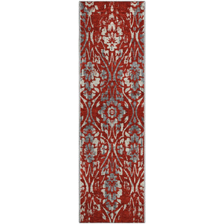 Piper Looms Mayfield Floral AMF868 Red Machine Washable Area Rug Runner Main Image