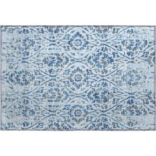 Piper Looms Mayfield Floral AMF868 Sky Machine Washable Area Rug Scatter Main Image