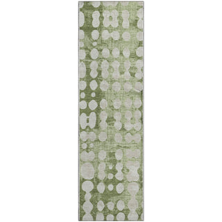 Piper Looms Mayfield Circles AMF869 Aloe Machine Washable Area Rug Runner Main Image