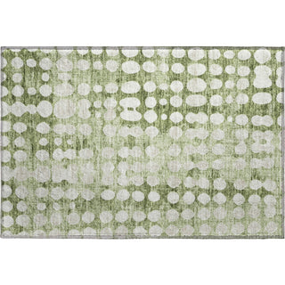 Piper Looms Mayfield Circles AMF869 Aloe Machine Washable Area Rug Scatter Main Image