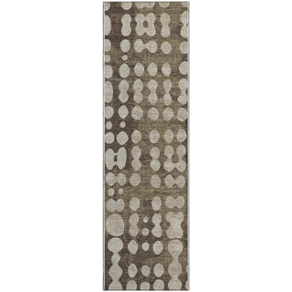 Piper Looms Mayfield Circles AMF869 Brown Machine Washable Area Rug Runner Main Image