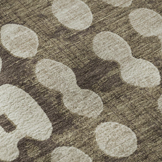 Piper Looms Mayfield Circles AMF869 Brown Machine Washable Area Rug Swatch Image