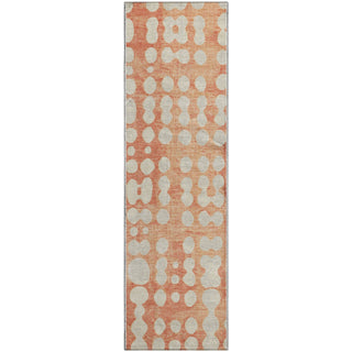 Piper Looms Mayfield Circles AMF869 Coral Machine Washable Area Rug Runner Main Image