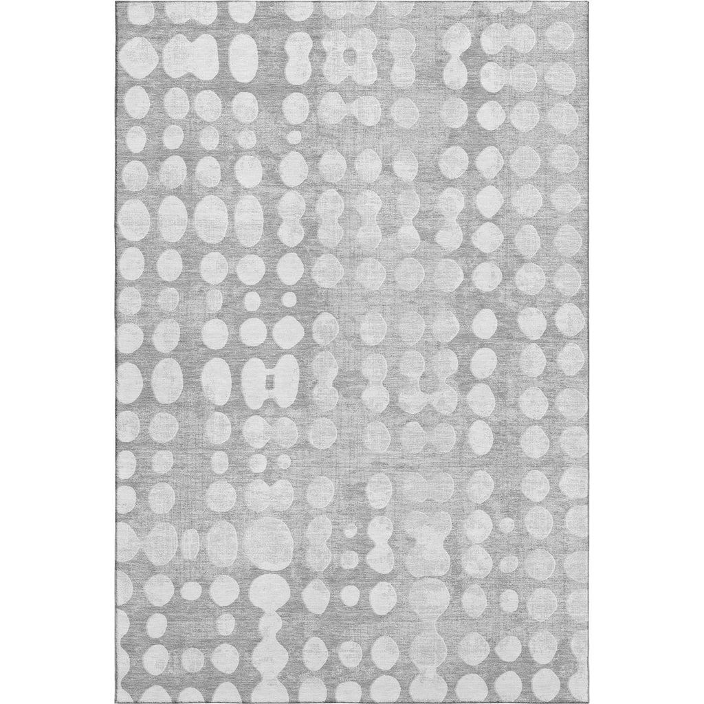 Piper Looms Mayfield Circles AMF869 Gray Machine Washable Area Rug main image
