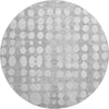 Piper Looms Mayfield Circles AMF869 Gray Machine Washable Area Rug Round Main Image