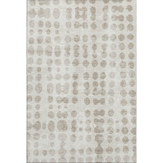 Piper Looms Mayfield Circles AMF869 Ivory Machine Washable Area Rug main image