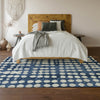 Piper Looms Mayfield Circles AMF869 Navy Machine Washable Area Rug Lifestyle Image Feature