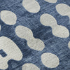 Piper Looms Mayfield Circles AMF869 Navy Machine Washable Area Rug Swatch Image