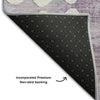Piper Looms Mayfield Circles AMF869 Purple Machine Washable Area Rug Backing Image
