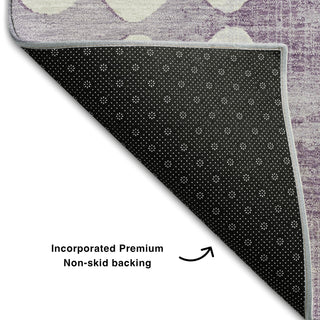 Piper Looms Mayfield Circles AMF869 Purple Machine Washable Area Rug Backing Image
