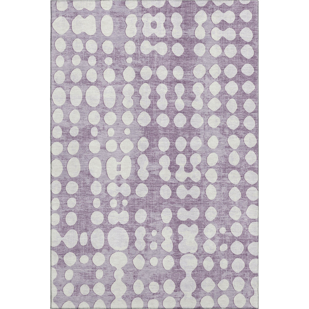 Piper Looms Mayfield Circles AMF869 Purple Machine Washable Area Rug main image