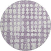 Piper Looms Mayfield Circles AMF869 Purple Machine Washable Area Rug Round Main Image