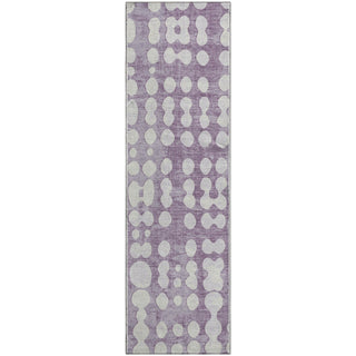 Piper Looms Mayfield Circles AMF869 Purple Machine Washable Area Rug Runner Main Image