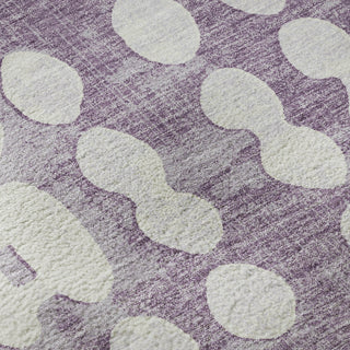 Piper Looms Mayfield Circles AMF869 Purple Machine Washable Area Rug Swatch Image