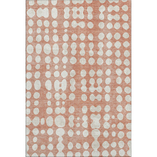 Piper Looms Mayfield Circles AMF869 Salmon Machine Washable Area Rug main image