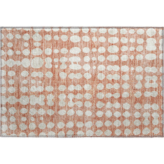 Piper Looms Mayfield Circles AMF869 Salmon Machine Washable Area Rug Scatter Main Image