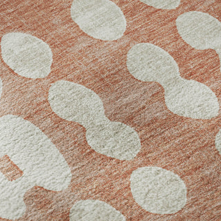 Piper Looms Mayfield Circles AMF869 Salmon Machine Washable Area Rug Swatch Image