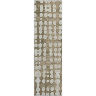 Piper Looms Mayfield Circles AMF869 Taupe Machine Washable Area Rug Runner Main Image