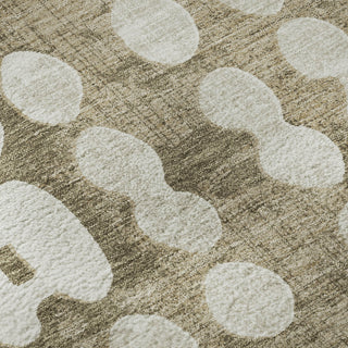 Piper Looms Mayfield Circles AMF869 Taupe Machine Washable Area Rug Swatch Image