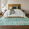 Piper Looms Mayfield Circles AMF869 Teal Machine Washable Area Rug Lifestyle Image Feature
