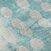 Piper Looms Mayfield Circles AMF869 Teal Machine Washable Area Rug Swatch Image