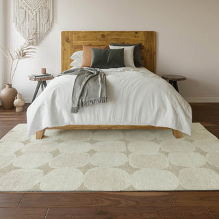 Piper Looms Mayfield Circles AMF870 Beige Machine Washable Area Rug Lifestyle Image Feature