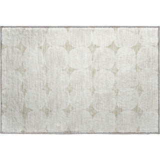 Piper Looms Mayfield Circles AMF870 Beige Machine Washable Area Rug Scatter Main Image