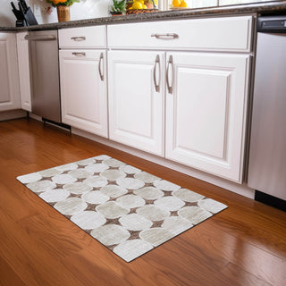 Piper Looms Mayfield Circles AMF870 Brown Machine Washable Area Rug Scatter Lifestyle Image Feature