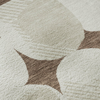 Piper Looms Mayfield Circles AMF870 Brown Machine Washable Area Rug Swatch Image