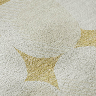 Piper Looms Mayfield Circles AMF870 Gold Machine Washable Area Rug Swatch Image