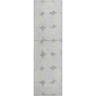 Piper Looms Mayfield Circles AMF870 Gray Machine Washable Area Rug Runner Main Image