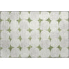 Piper Looms Mayfield Circles AMF870 Green Machine Washable Area Rug Scatter Main Image