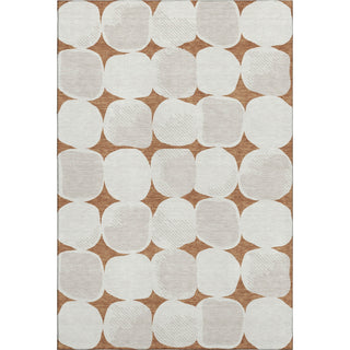 Piper Looms Mayfield Circles AMF870 Paprika Machine Washable Area Rug main image