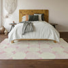 Piper Looms Mayfield Circles AMF870 Pink Machine Washable Area Rug Lifestyle Image Feature