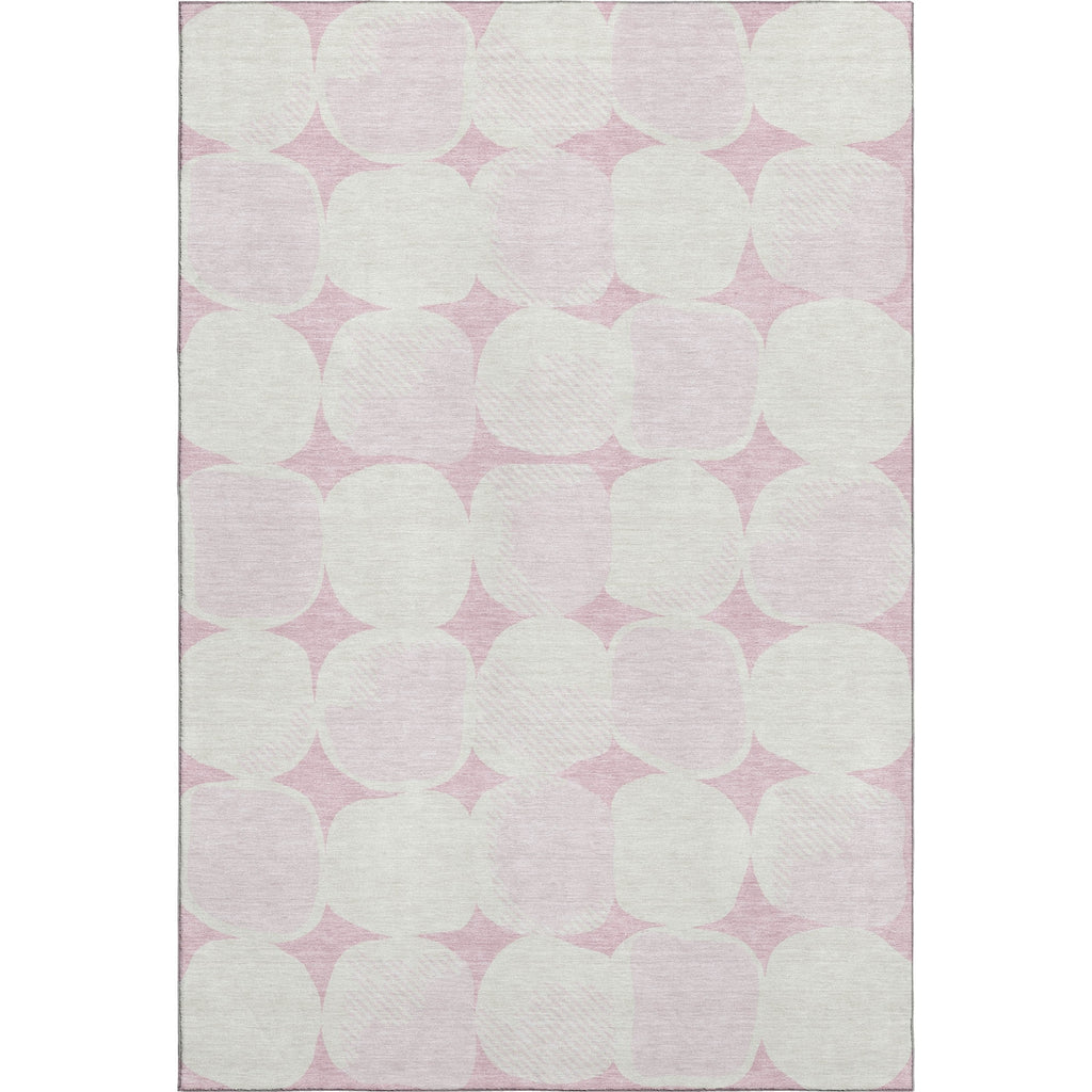 Piper Looms Mayfield Circles AMF870 Pink Machine Washable Area Rug main image