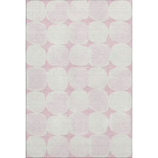 Piper Looms Mayfield Circles AMF870 Pink Machine Washable Area Rug main image
