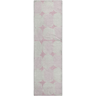 Piper Looms Mayfield Circles AMF870 Pink Machine Washable Area Rug Runner Main Image