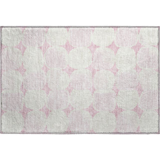 Piper Looms Mayfield Circles AMF870 Pink Machine Washable Area Rug Scatter Main Image